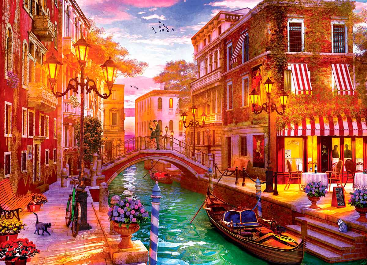 Puzzle Eurographics Atardecer en Venecia de 1000 Piezas