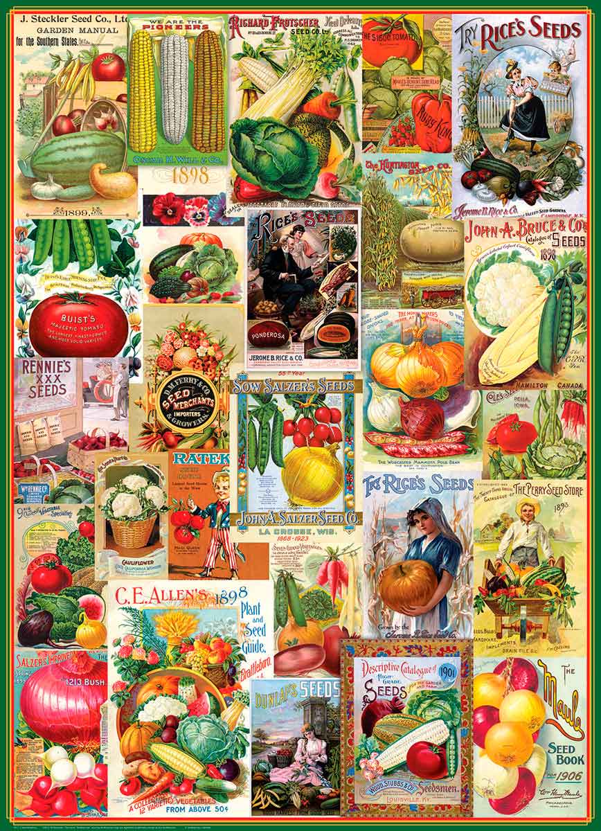 Puzzle Eurographics Catálogos de Semillas de Vegetales, 1000 Pzs