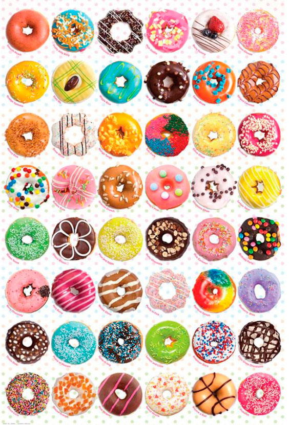 Puzzle Eurographics Donuts 1000 Piezas
