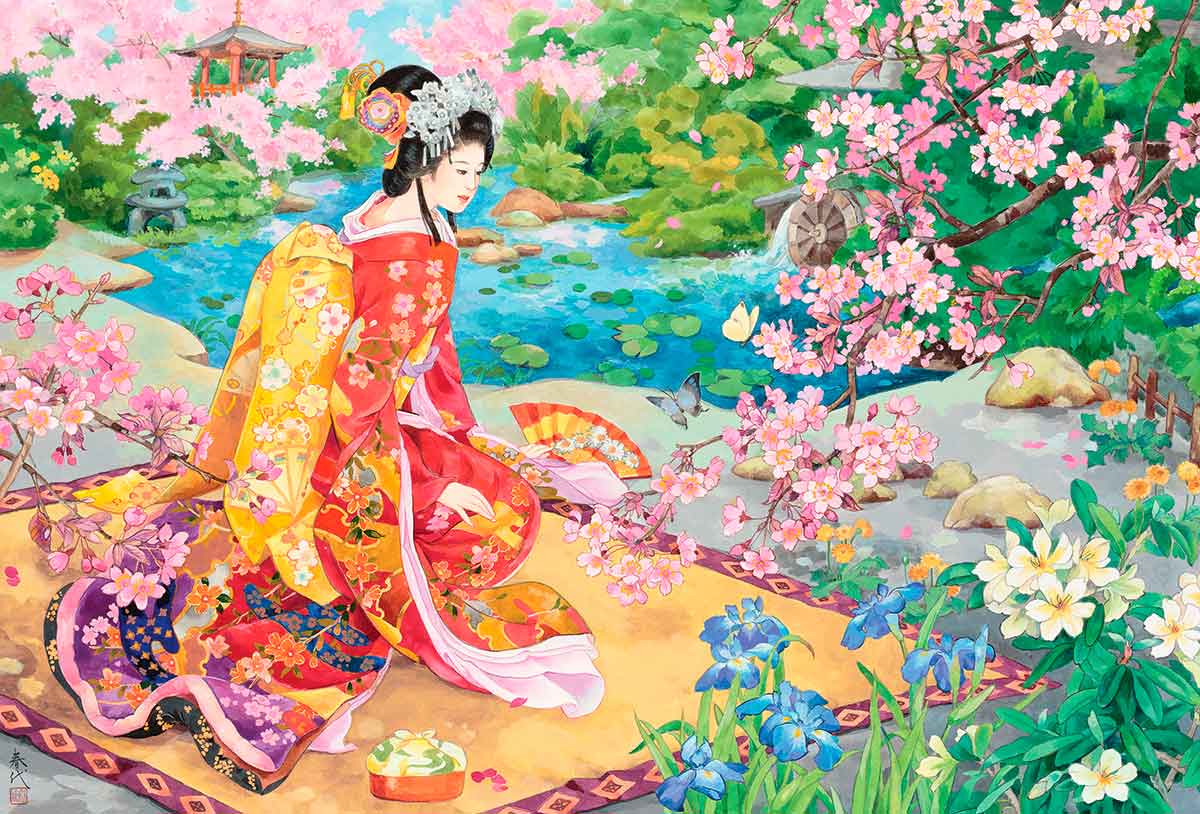 Puzzle Haruyo Morita Eurographics Geisha Haru No Uta de 2000 Piezas