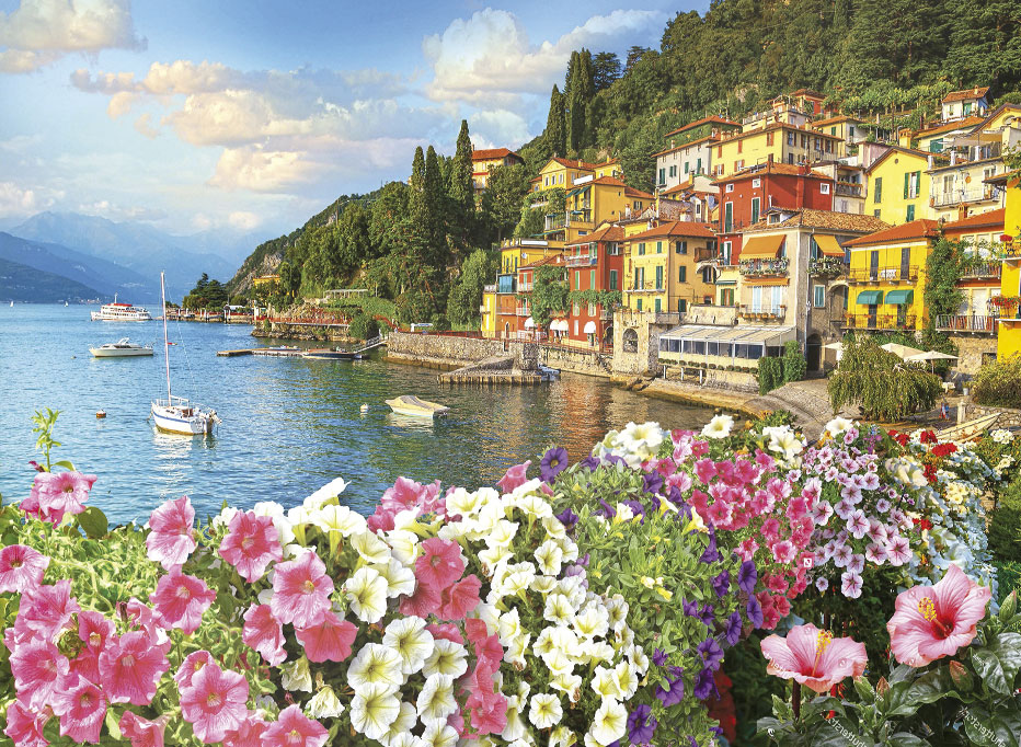 Puzzle Eurographics Lago Como, Italia de 1000 Piezas