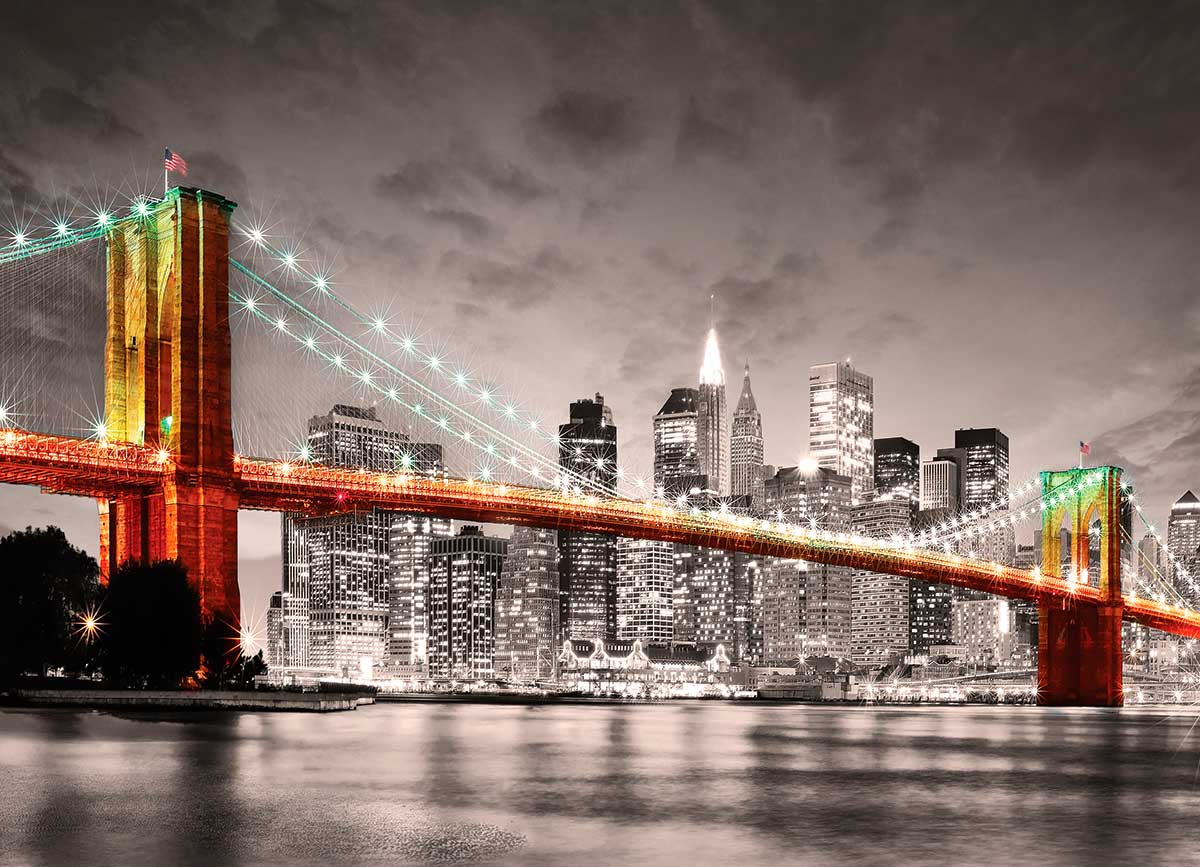 Puzzle Eurographics Puente de Brooklyn NY de 1000 Piezas