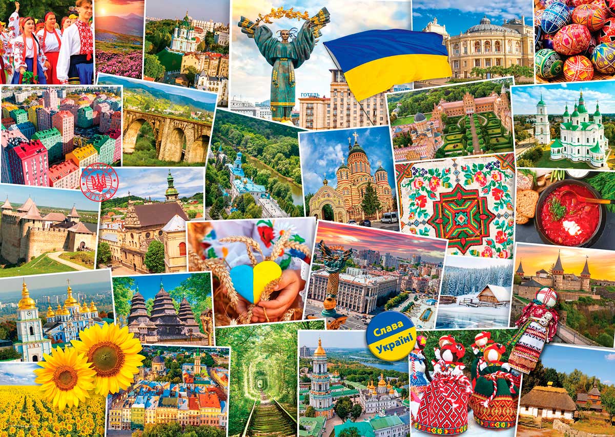 Puzzle Eurographics Trotamundos Ucrania de 1000 Piezas