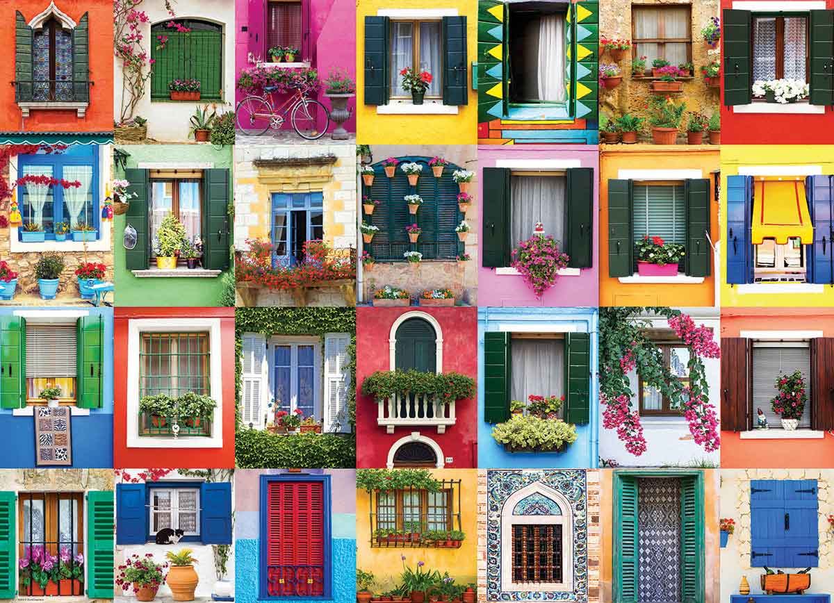 Puzzle Eurographics Ventanas del Mediterráneo de 1000 Piezas