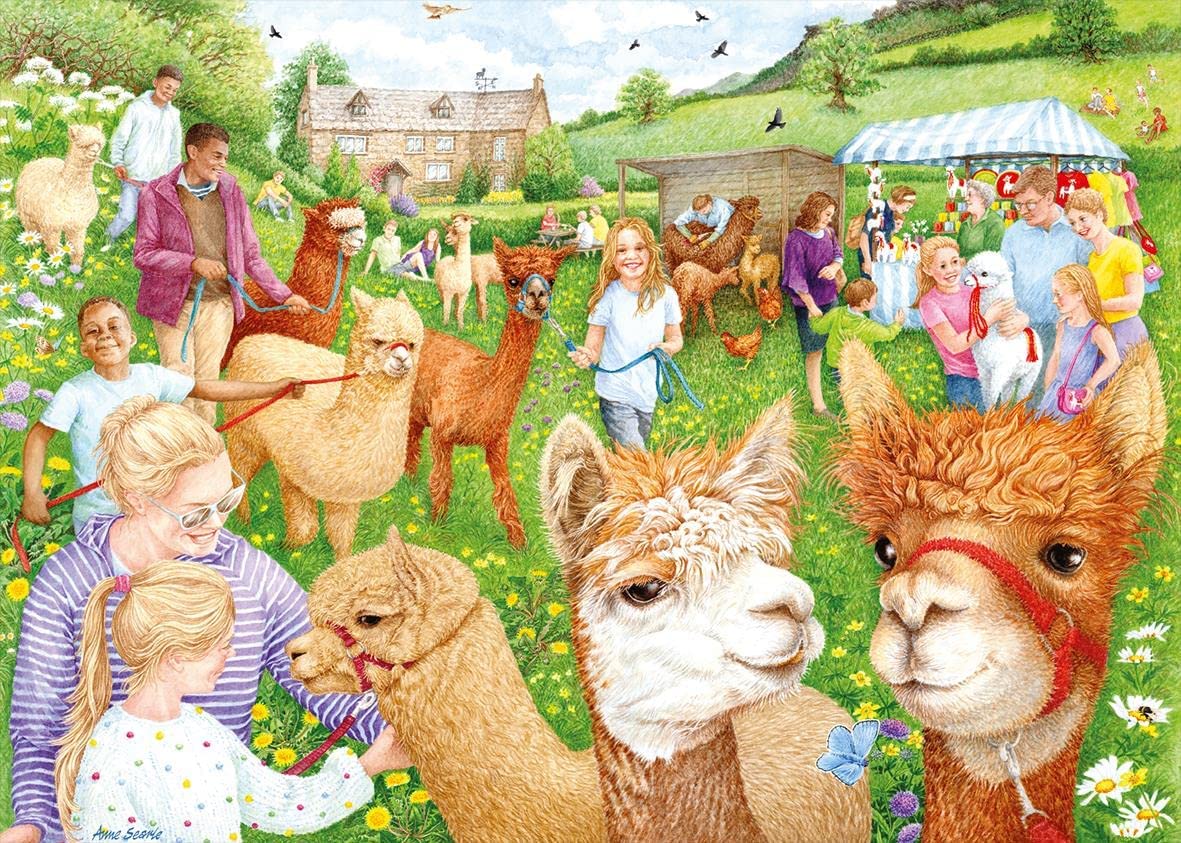 Puzzle Falcon La Granja de Alpacas de 1000 Piezas