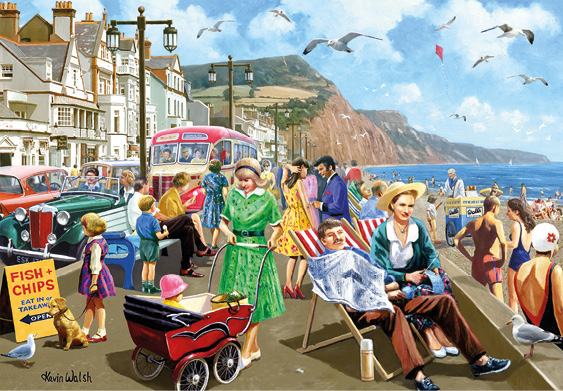 Puzzle Falcon Paseo Marítimo de Sidmouth de 500 Piezas