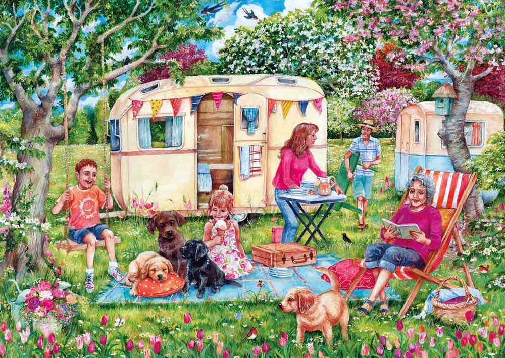 Puzzle Gibsons Escapada con la Caravana de 1000 Piezas