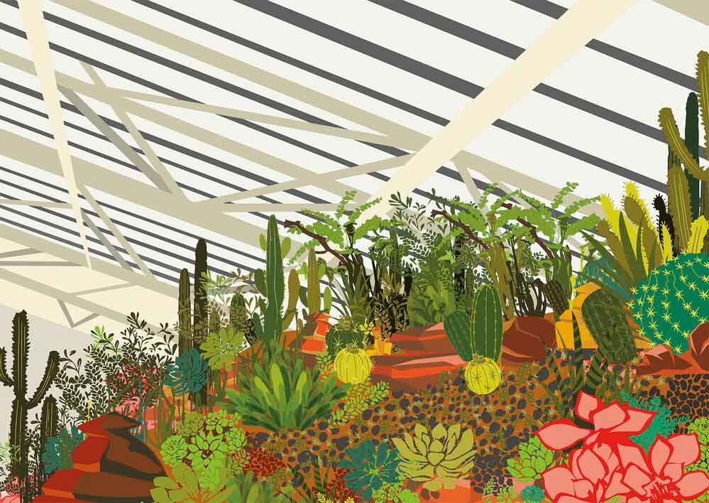 Puzzle Gibsons Invernadero de Cactus de 500 Piezas