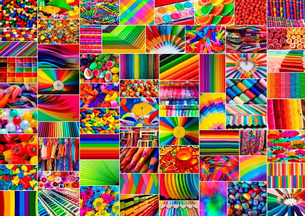 Puzzle Grafika Collage de Colores de 2000 Pzs