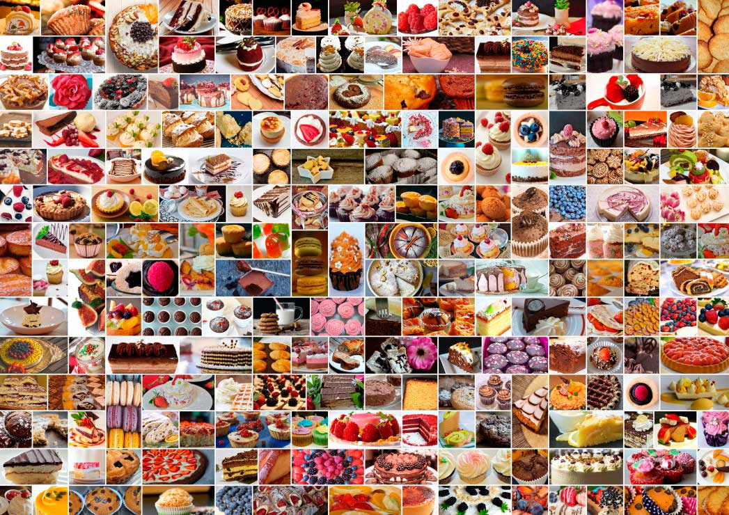 Puzzle Grafika Collage de Pasteles de 1500 Piezas