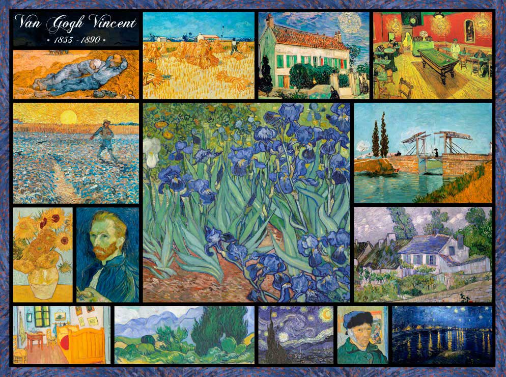Puzzle Grafika Collage de Vincent Van Gogh de 2000 Pzs
