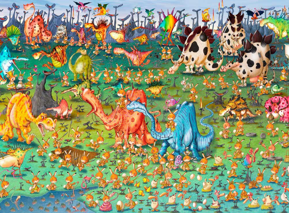 Puzzle Grafika Dinosaurios de 2000 Pzs