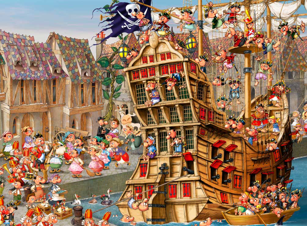 Puzzle Grafika El Barco Pirata de 2000 Piezas