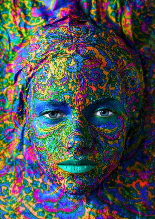 Puzzle Grafika Face Art, Retrato de Mujer de 1000 Piezas