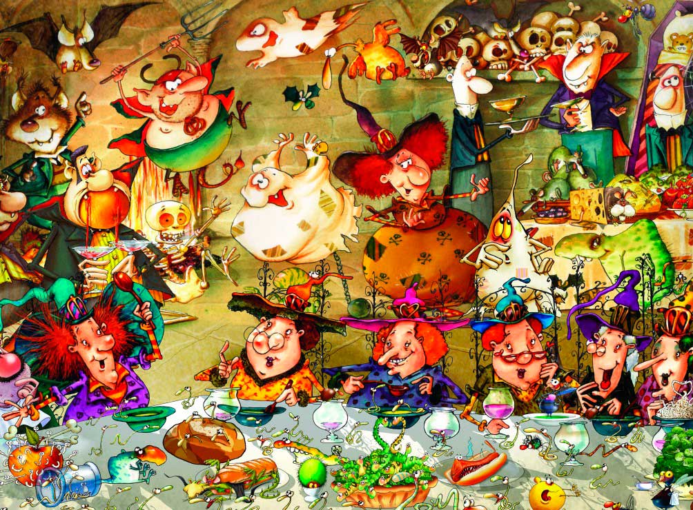 Puzzle Grafika Fiesta de Brujas de 2000 Piezas