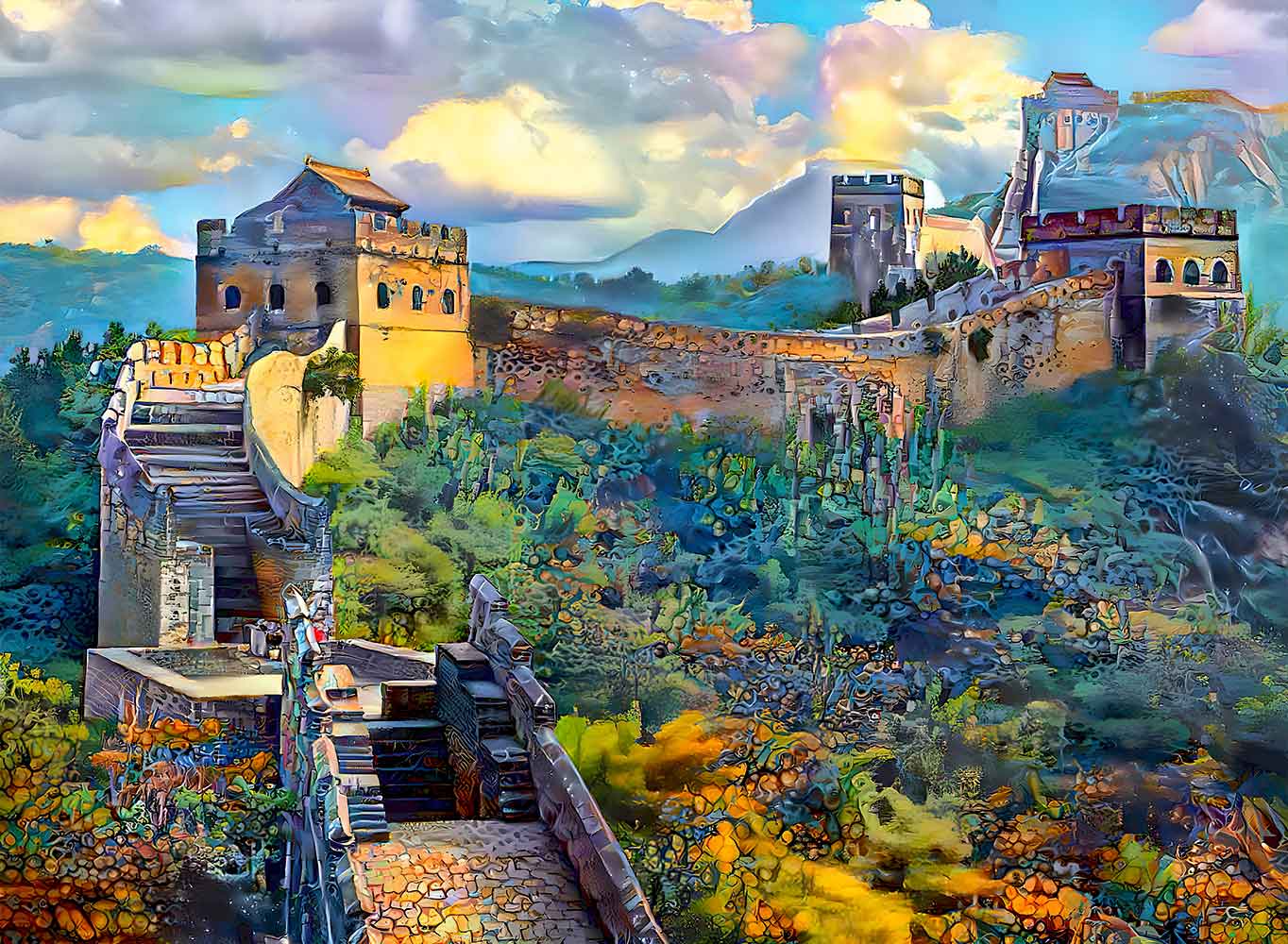 Puzzle Grafika La Gran Muralla China de 3000 Pzs