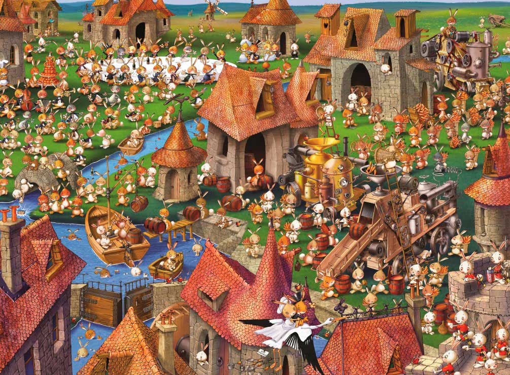 Puzzle Grafika Los Conejos de 2000 Pzs
