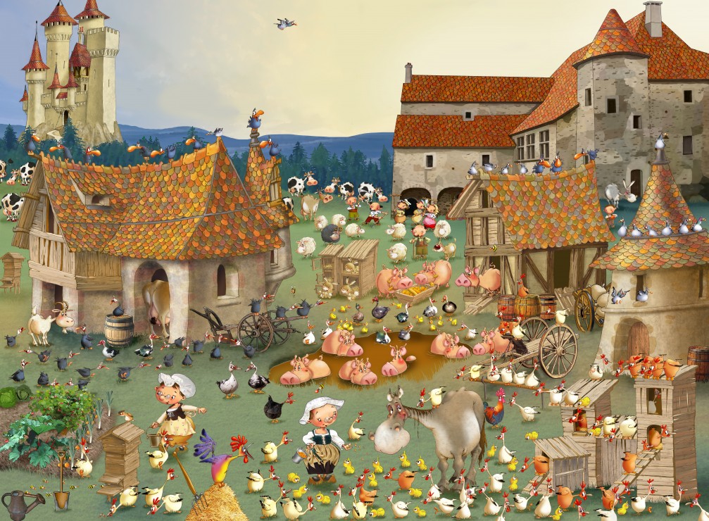 Puzzle Grafika La Antigua Granja de 2000 Pzs