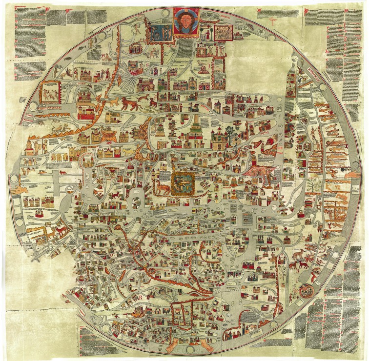 Puzzle Grafika Mapamundi de Ebstorf de 1000 Piezas