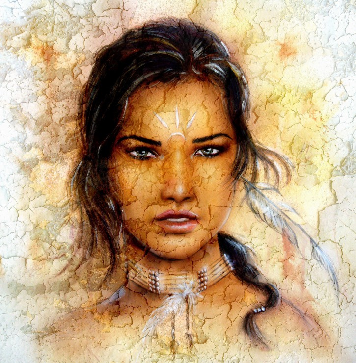 Puzzle Grafika Mujer Cherokee de 1000 Piezas