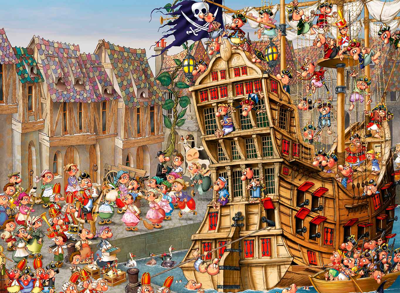 Puzzle Grafika Piratas de 4000 Piezas