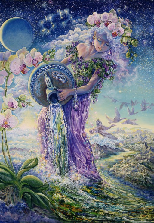 Puzzle Grafika Signo del Zodíaco Acuario de 1000 Piezas