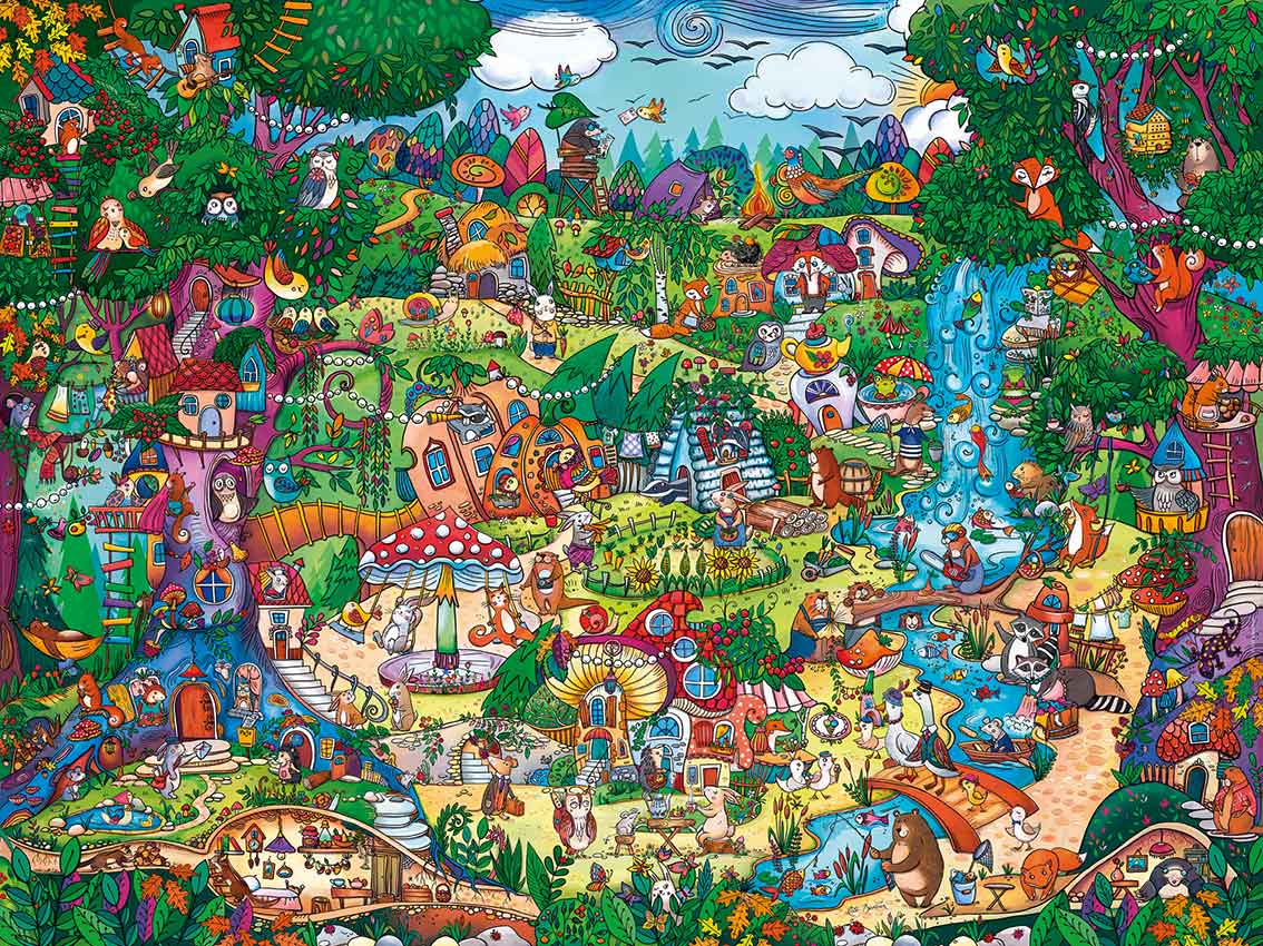 Puzzle Heye Bosque Con Vida 1500 Piezas