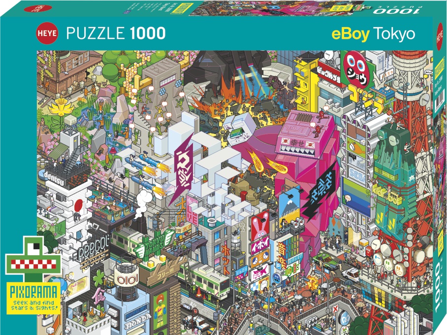 Puzzle Heye Búsqueda en Tokyo de 1000 Piezas