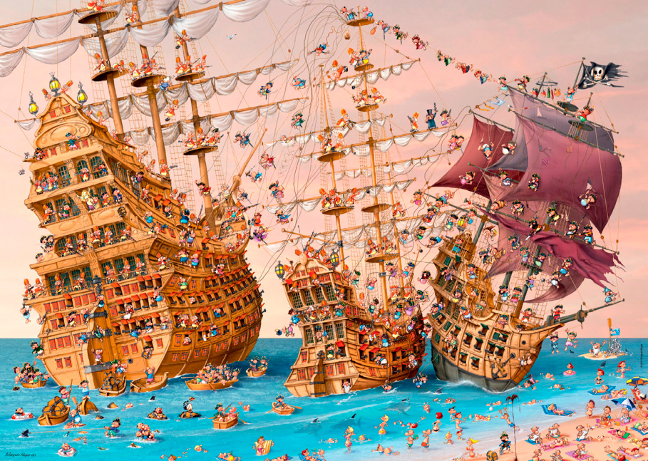 Puzzle Heye Corsarios de 1000 Piezas
