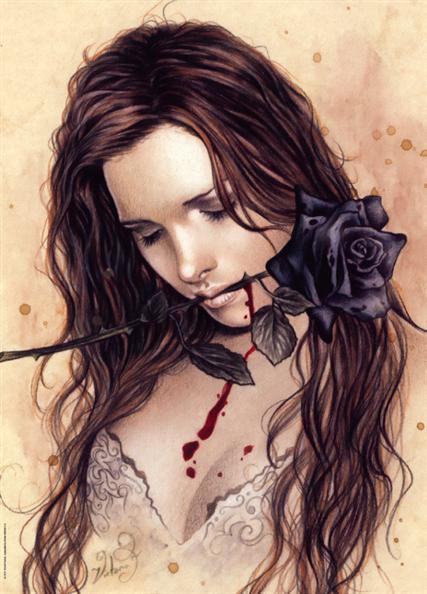 Puzzle Heye Dark Rose, Rosa Negra de 1000 Piezas