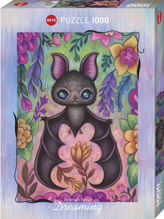 Puzzle Heye Dreaming, Bebé Murciélago de 1000 Piezas