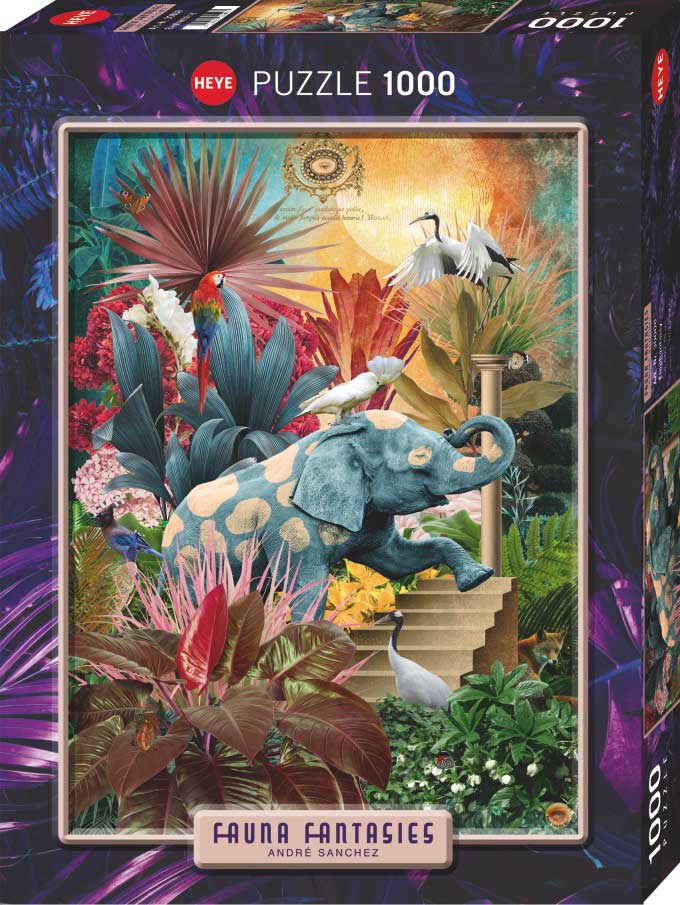 Puzzle Heye Elephantaisy de 1000 Piezas