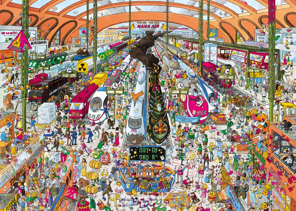 Comprar Puzzle Heye Estación de Trenes de 2000 Piezas Heye29730