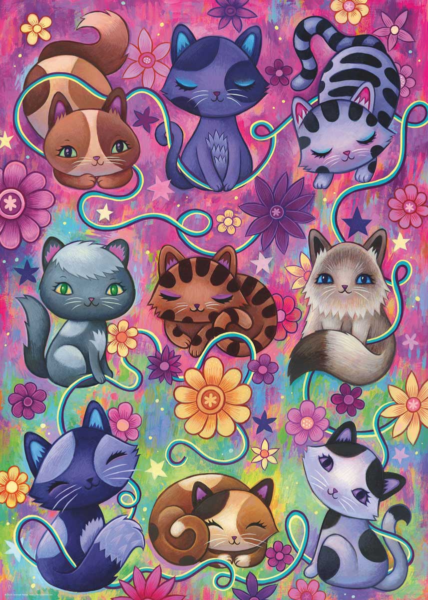 Puzzle Heye Gatitos Soñando de 1000 Piezas