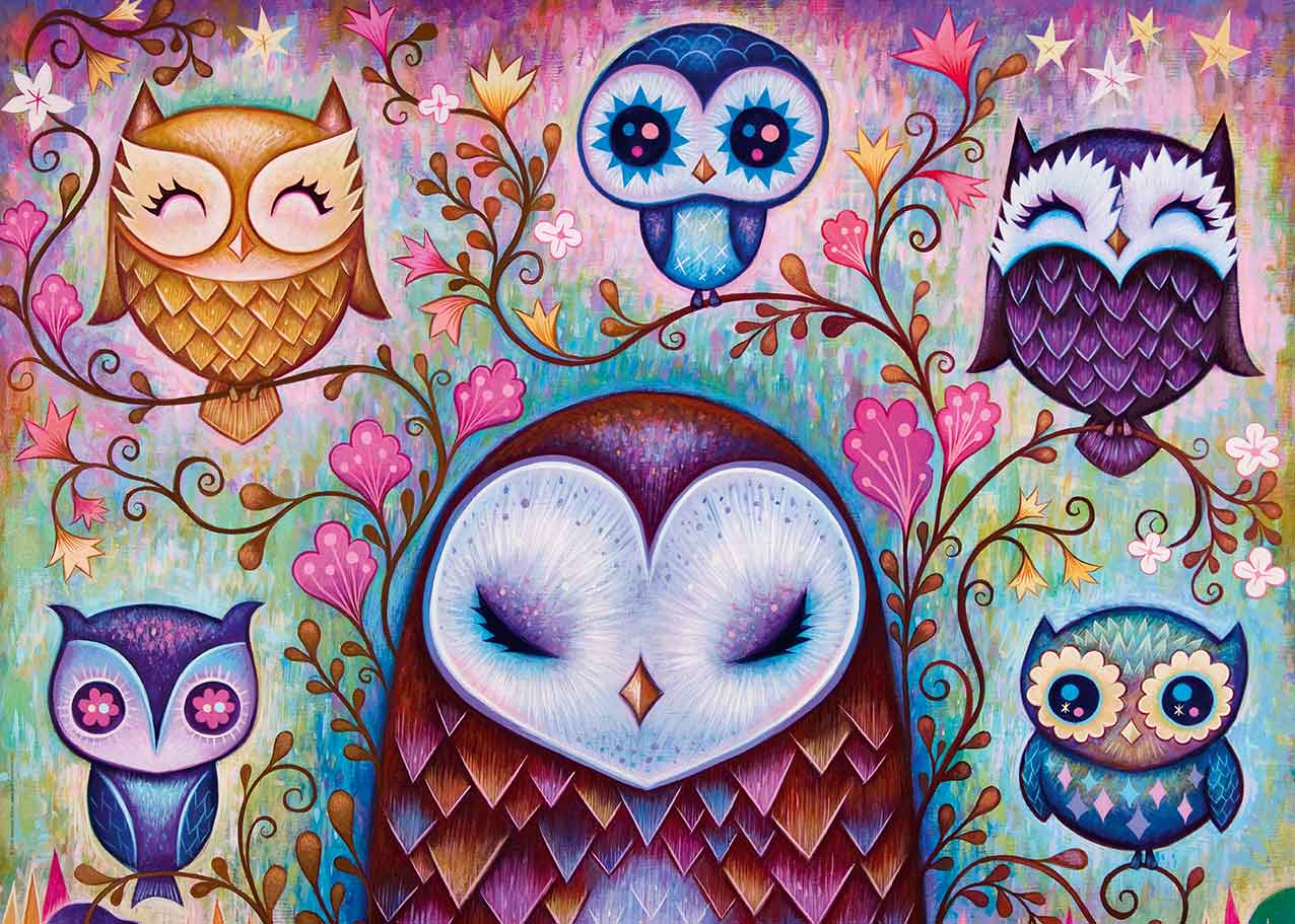 Puzzle Heye Grandes Búhos de 1000 Piezas