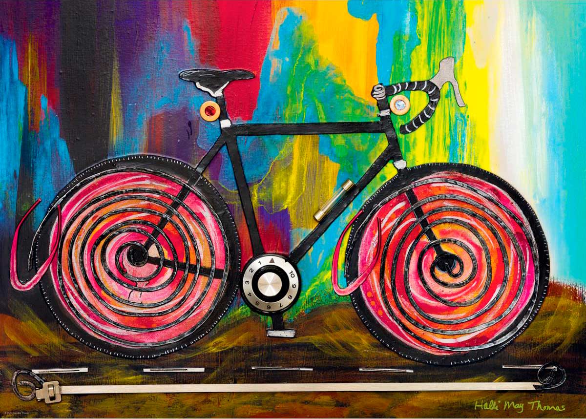 Puzzle Heye Momentum, Arte en Bicicleta de 1000 Piezas