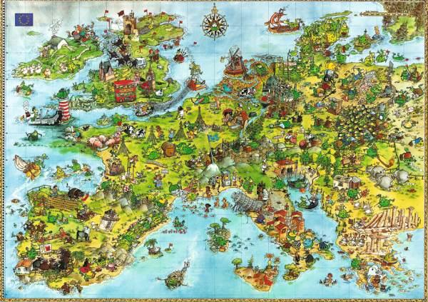 Puzzle Heye United Dragons of Europe de 4000 Piezas