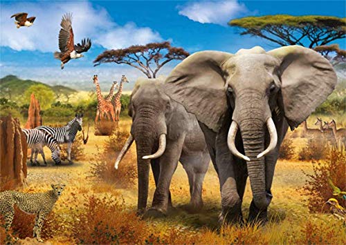 Puzzle Jumbo Animales de la Sabana Africana de 500 Piezas