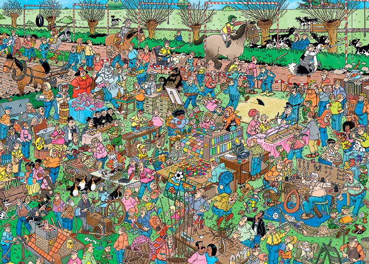 Puzzle Jumbo El Mercado Artesanal Holandés de 1000 Pzs