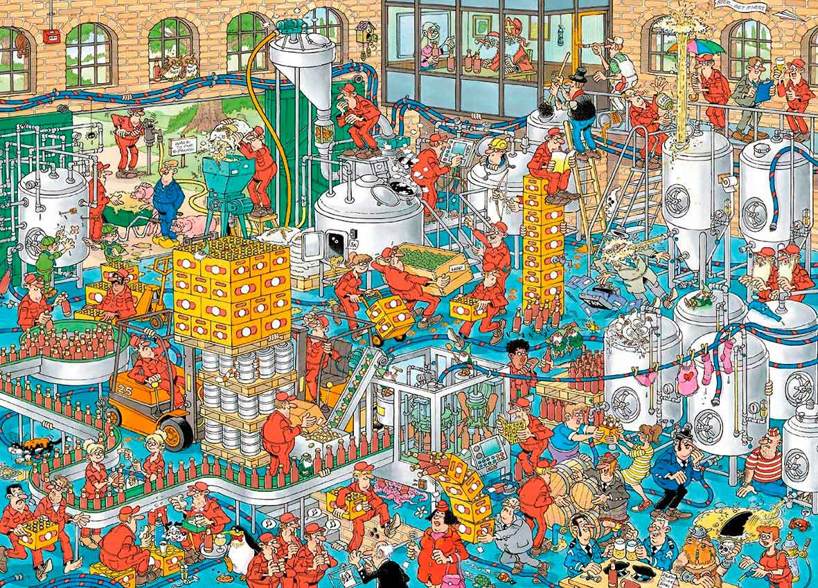 Puzzle Jumbo La Cervecería Artesanal de 1000 Piezas