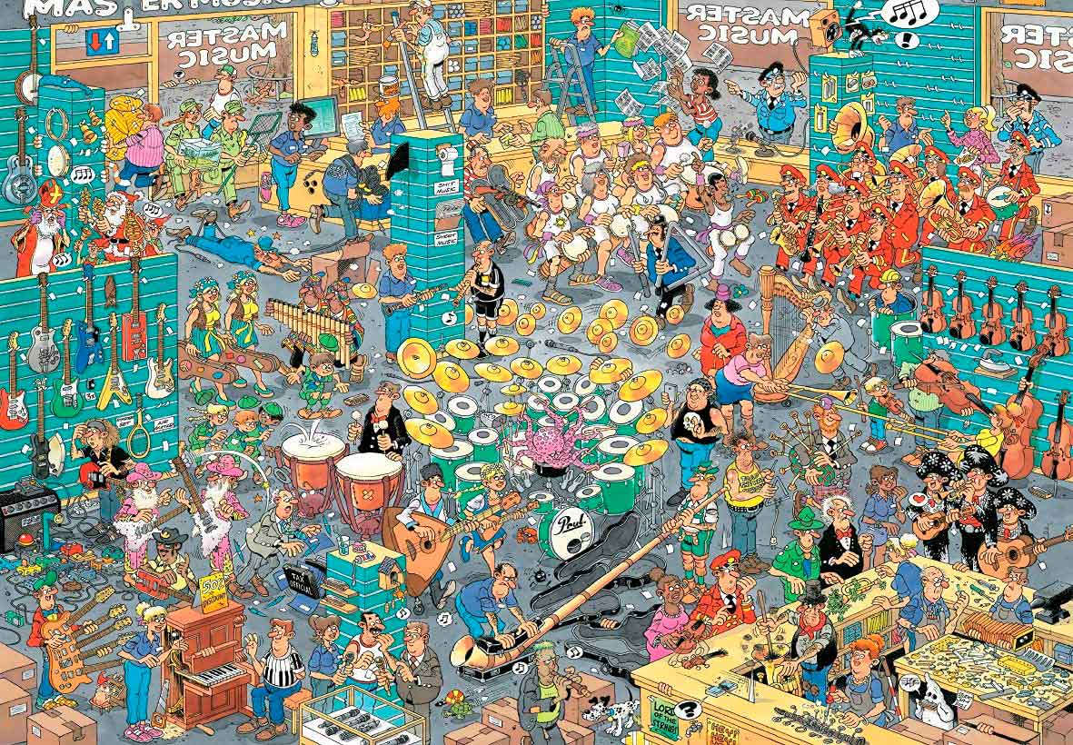 Puzzle Jumbo La Tienda de Música de 5000 Piezas