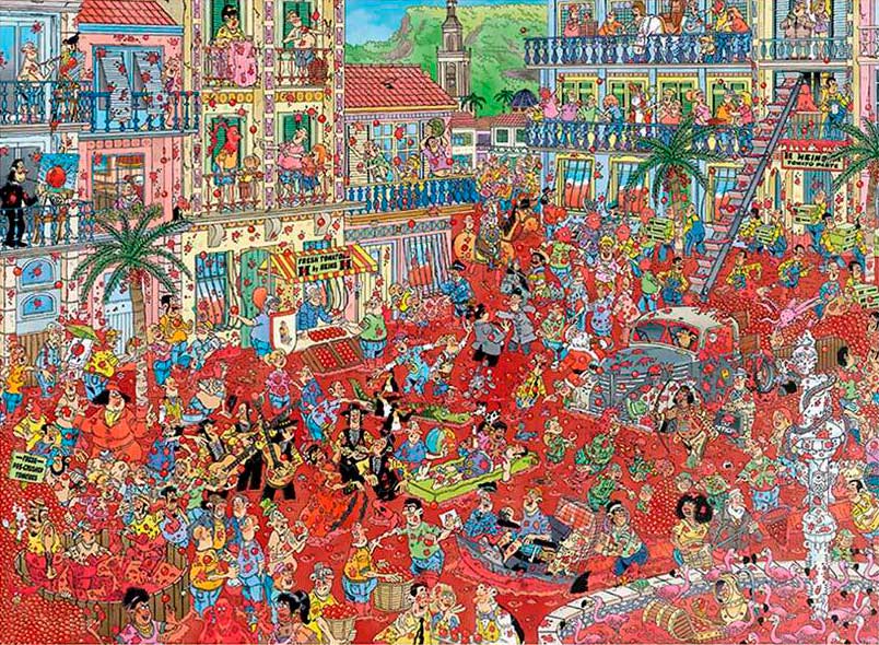 Puzzle Jumbo La Tomatina de 1000 Piezas