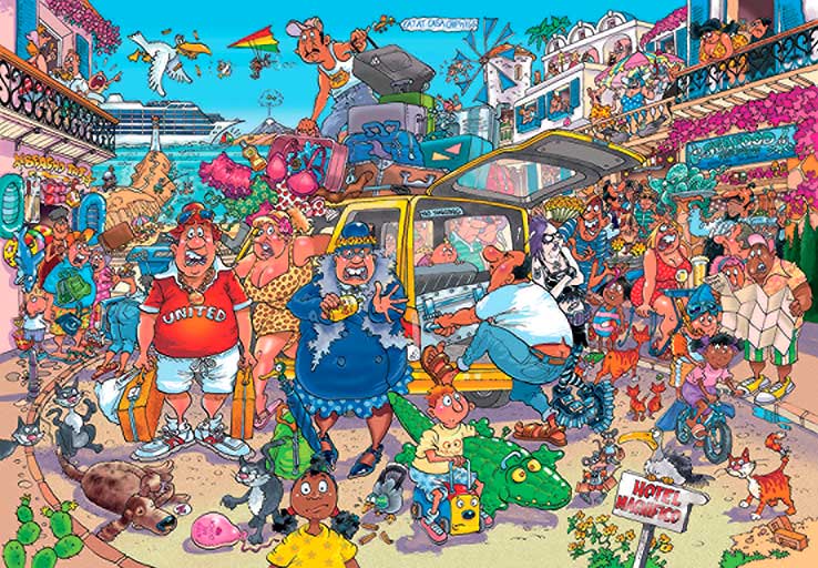 Puzzle Jumbo Original Fiasco de Vacaciones de 1000 Piezas