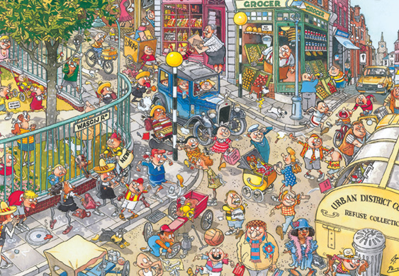Puzzle Jumbo Retro Destiny Juego de Niños de 1000 Piezas