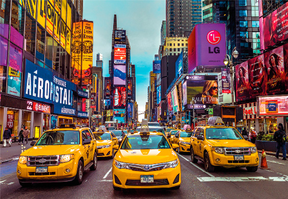 Puzzle Jumbo Taxis de Nueva York de 1000 Piezas
