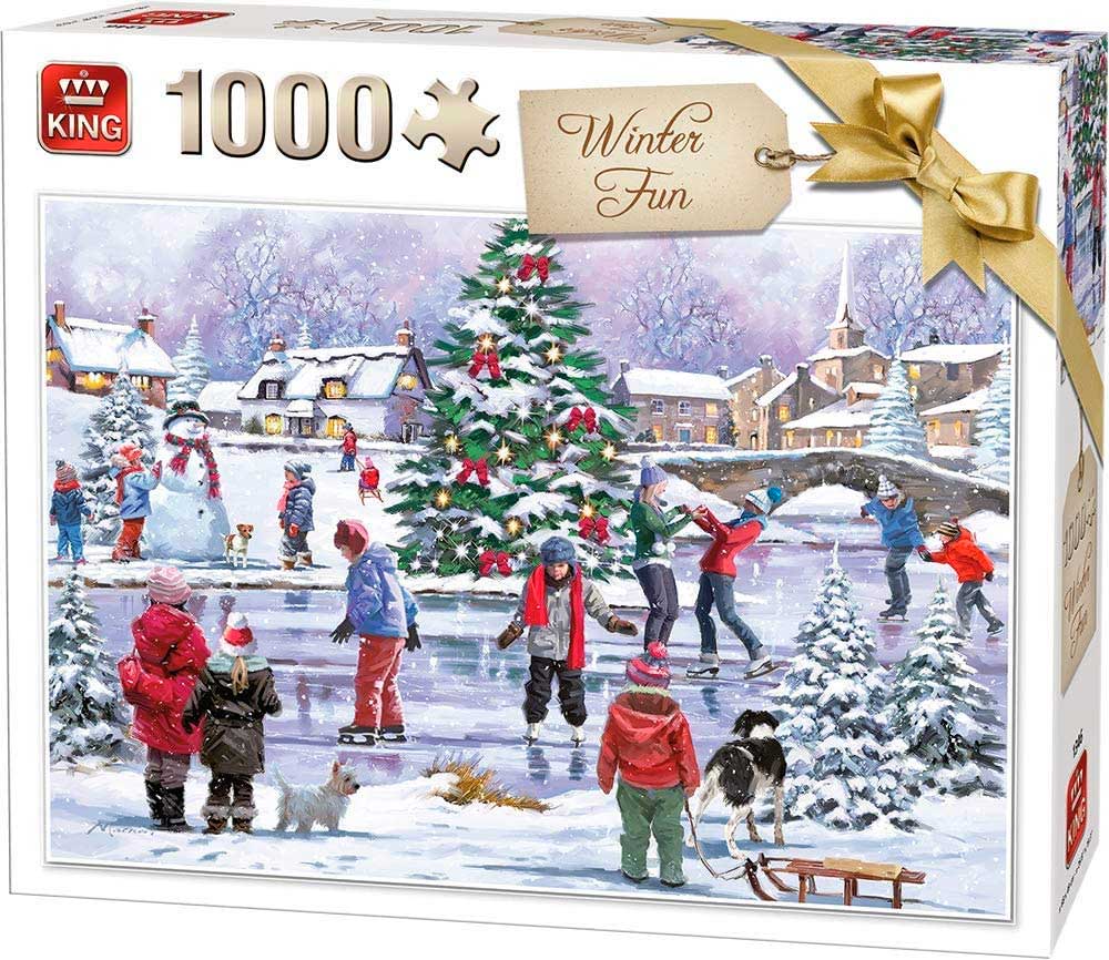 Puzzle King Diversión en Invierno de 1000 Piezas