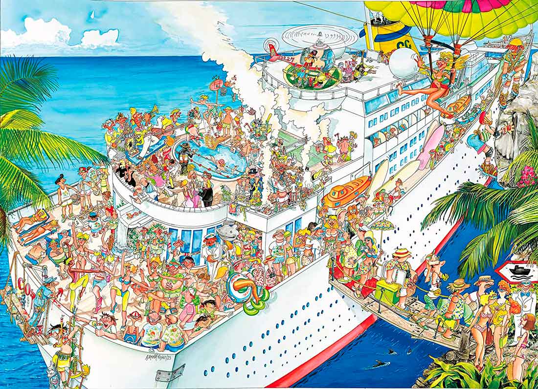 Puzzle King El Crucero de 1000 Piezas
