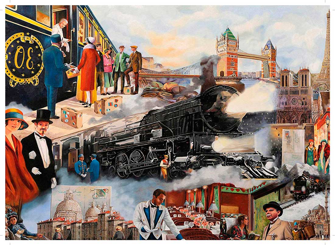 Puzzle King El Orient Express de 1000 Piezas
