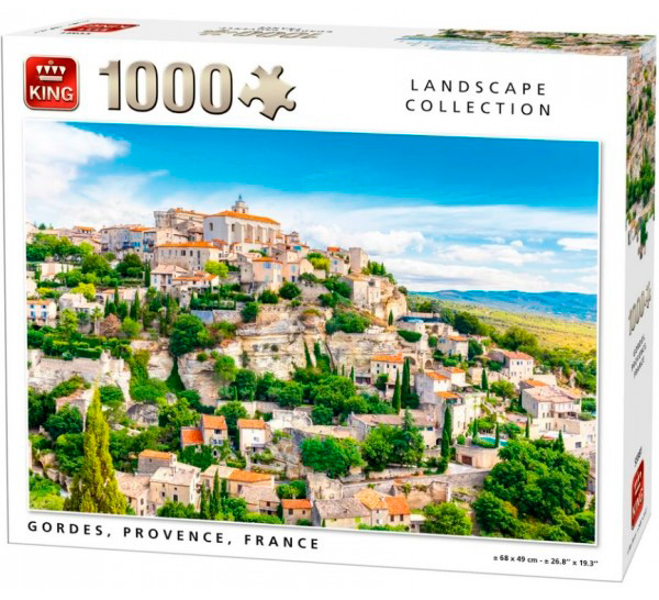 Puzzle King Gordes Provenza de Francia de 1000 Piezas