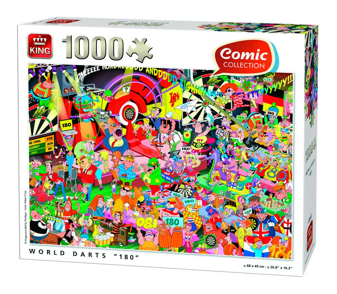 Puzzle King Mundo de los Dardos 180 de 1000 Piezas